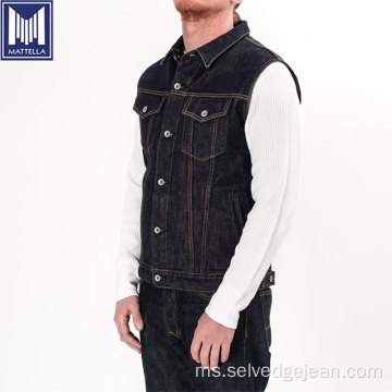 RAW Indigo 100% Cotton 14oz Jepun Selvage Vest